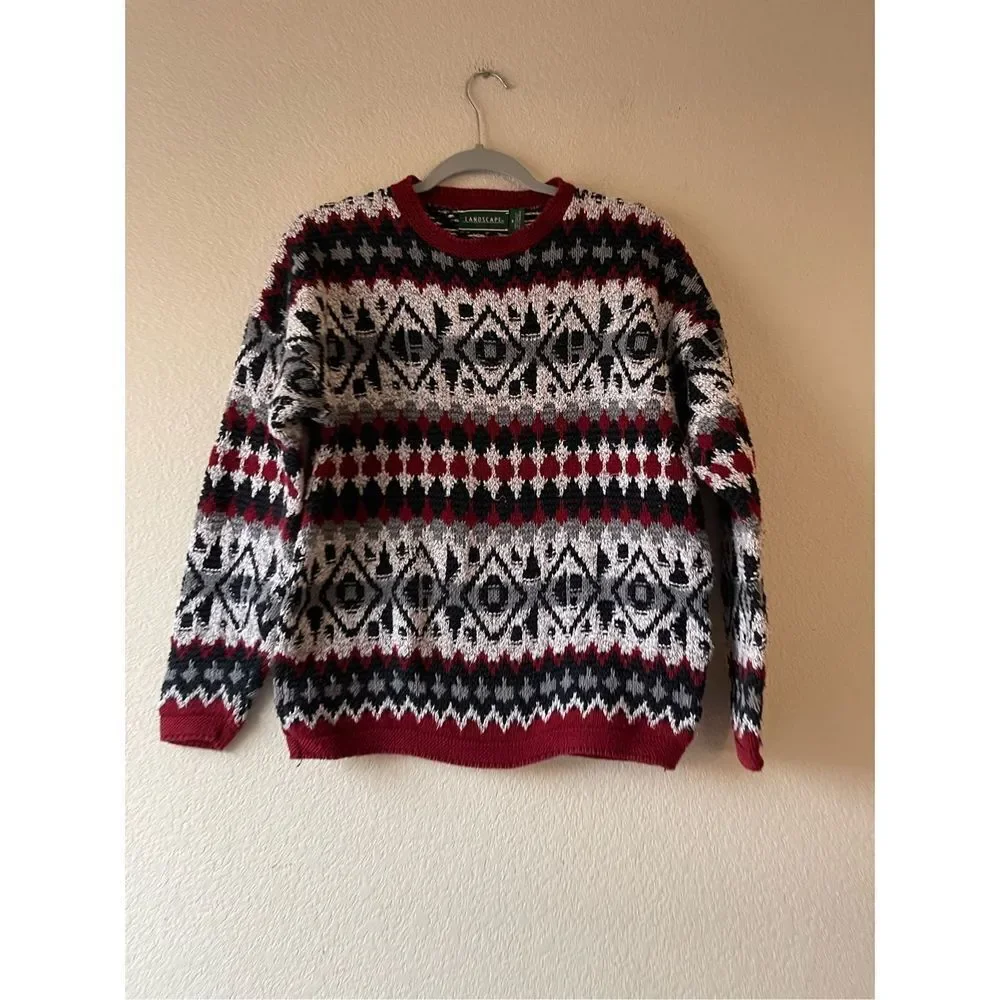 Vintage‎ thick knit sweater size small